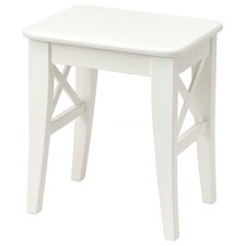 IKEA INGOLF Stool White Solid