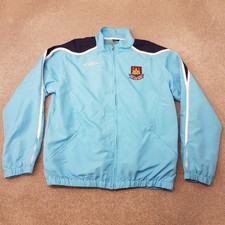 West Ham Mens Track Jacket XL Blue Umbro 2008/09 Training United Football Zip Up