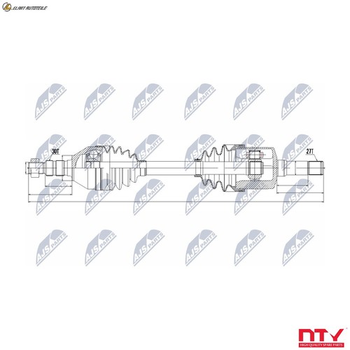 Driveshaft npw 033 for saab - driveshaft,