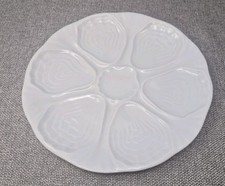 Limoges White Oyster Plate 9
