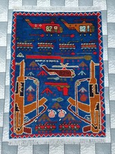 Vintage Hand Afghan War Rug