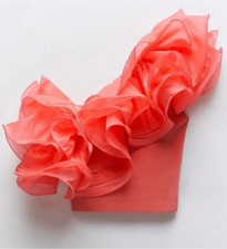 Zara Coral Pink One Shoulder