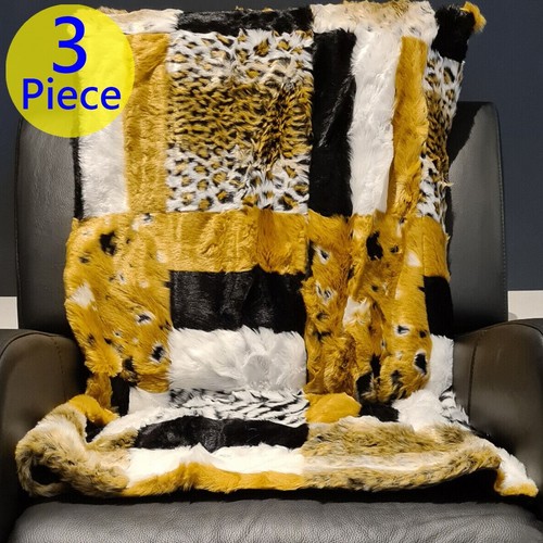 Safari faux fur throw blanket - safari,