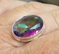 925 Silver MYSTIC TOPAZ Ring