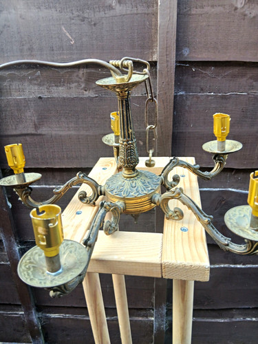 Vintage style light brass - vintage, 5-light