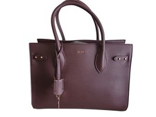 Aldo Unolaan Satchel Bag Pebble Faux Leather Burgundy/Deep Red NWT
