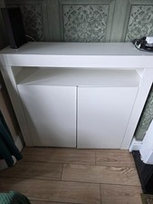 white high gloss sideboard x2