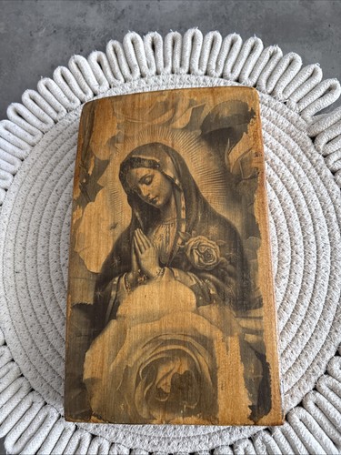 Handmade virgin mary wooden - handmade,