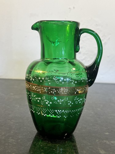 Victorian emerald green enamel - emerald,