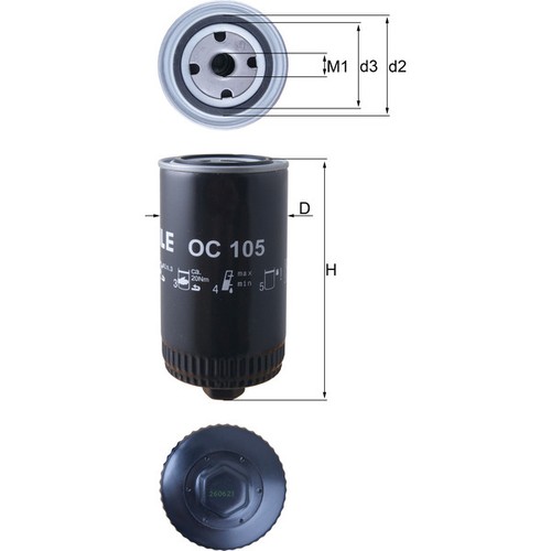 Oil filter fits volvo 740 - oil,