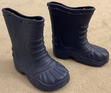 Boys Blue Rubber Wellington Boots Brand New Size Uk 3 