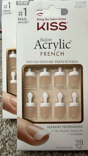 Kiss salon acrylic french - kiss,