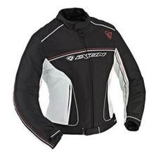 Ladies Ixon Diva Textile Motorcycle Jacket Medium Size 12 Blk/White/Red BC30154