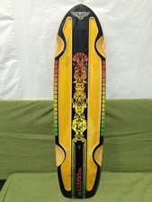 Gravity Wood Grain Longboard Skateboard 30” X 7 7/8” Long Wood Surf