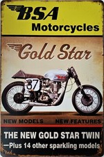 BSA Gold Star motorcycle metal
