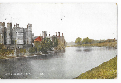 Postcard kent leeds view - postcard,