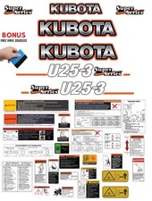 Fits KUBOTA U25-3 Decal Kit