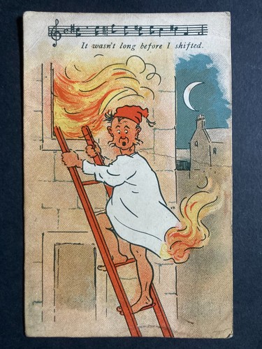Man ladder fire - ladder, fire!