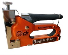 Heavy Duty Staple Gun BeiHeng 3 in 1 Upholstery Staple Nail Steel Gun 