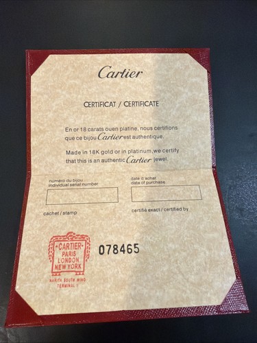 Authentic cartier empty - authentic,