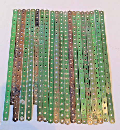 Vintage meccano green - green, 25-hole