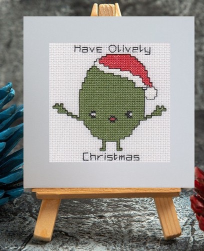 Christmas card cross - cross, stitch