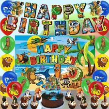 Italian Brainrot AI Birthday Party Decor Tung Tung Sahur Banner Balloons Gift