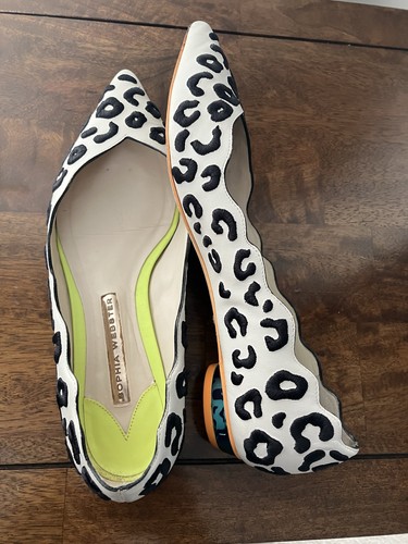 Sophia webster leopard flats - webster,