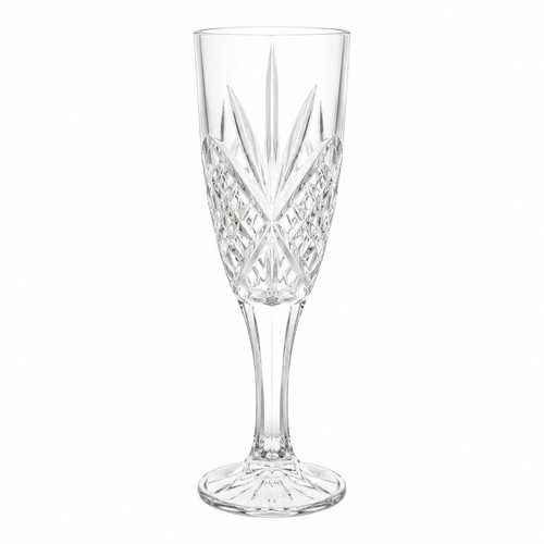 Crystal cut glass champagne - glass,