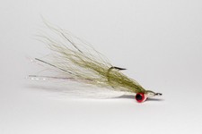 3 Ct - Olive & White Clouser