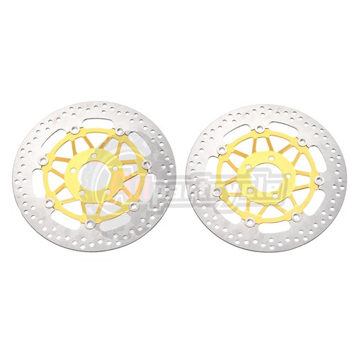 Gold front brake disc rotors - front,