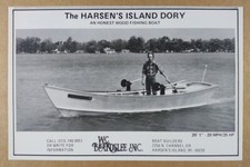 1978 WC Beardslee Harsen's Island Dory Fishing Boat vintage print Ad