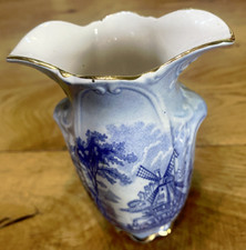 Vintage Palissy Royal Worcester Royal Collection Windmill Vase