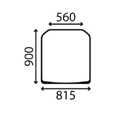FRONT WINDSCREEN GLASS FOR JCB 515-40 520-40 527-55 LOADALLS.