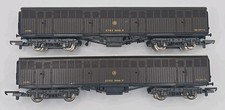 2X Lima 305351W GWR Siphon G Wagon OO Gauge Brown Model Railway Rolling Stock