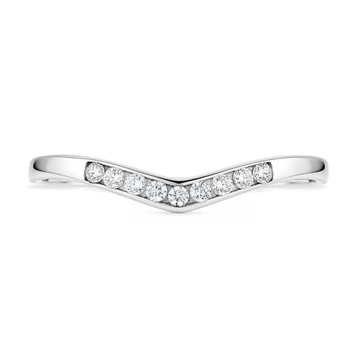 Solid 9ct white gold - solid, simulated
