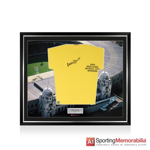 Framed gordon banks - gordon, signed