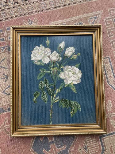 Antique vintage blue rose - vintage,