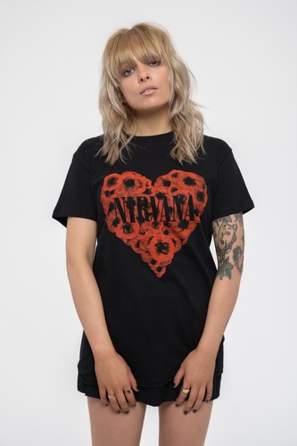 Nirvana shirt poppy heart - nirvana,