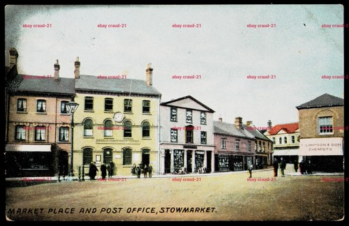Stowmarket market place - market,