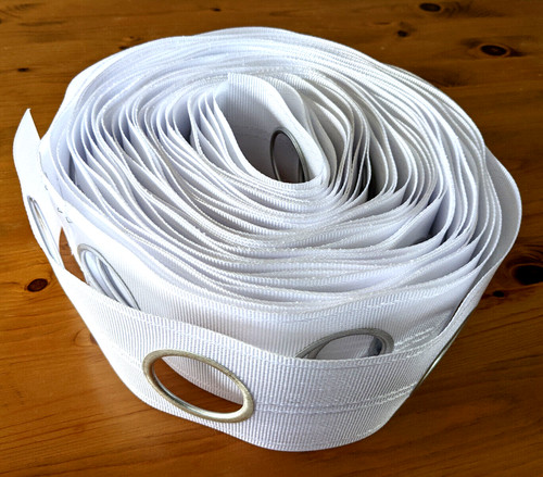 White eyelet heading tape for - eyelet,
