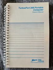 TurbosPort 386 Portable Computer Owner's Manual, 1988