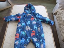 MARKS & SPENCER KIDS PRAM/PUSHCHAIR HOODED WARM WET/SNOW SUIT AGE 6-9MTHS