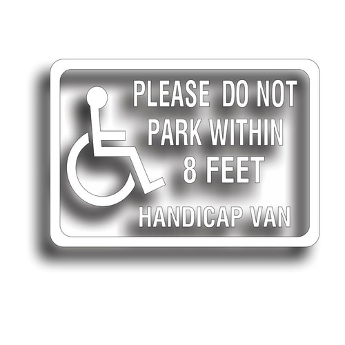 Decal handicap not park - do,
