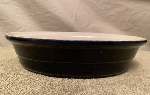 Blue oval pyrex - oval, style