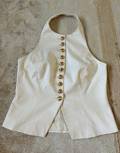 Women white solid halter - white,