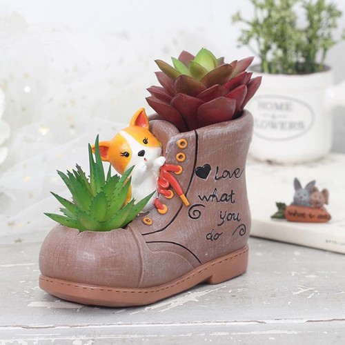 Cute corgi dog planters - dog,