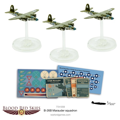 Blood red skies - red, b-26b