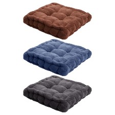 Set of 2 Chair Seat Pad Soft Garden Kitchen Dining Room Thick Booster Cushions