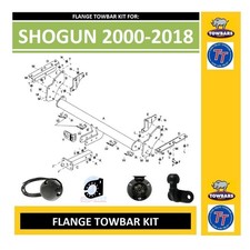 Flange towbar for - , mitsubishi